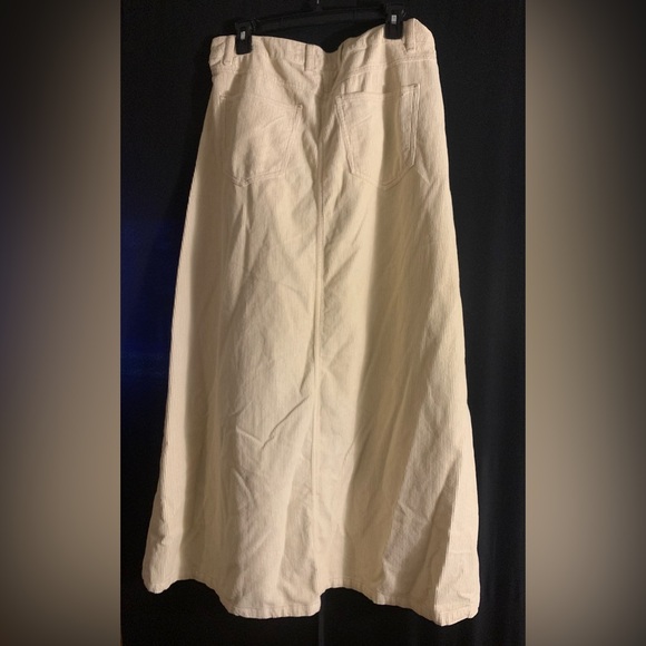New FP WE THE FREE As You Are Corduroy Maxi Skirt In Beechwood Size 12 - Picture 10 of 11